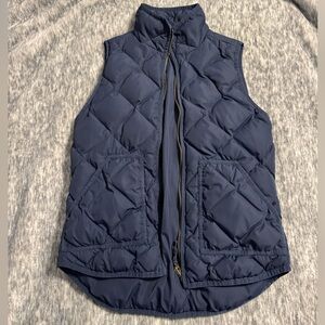 J. Crew Blue Quilted Vest